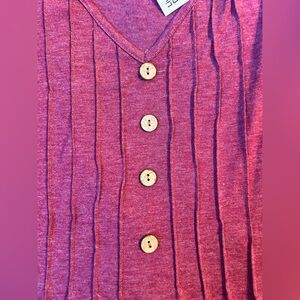 BloomChic Raspberry Top with Button Detail